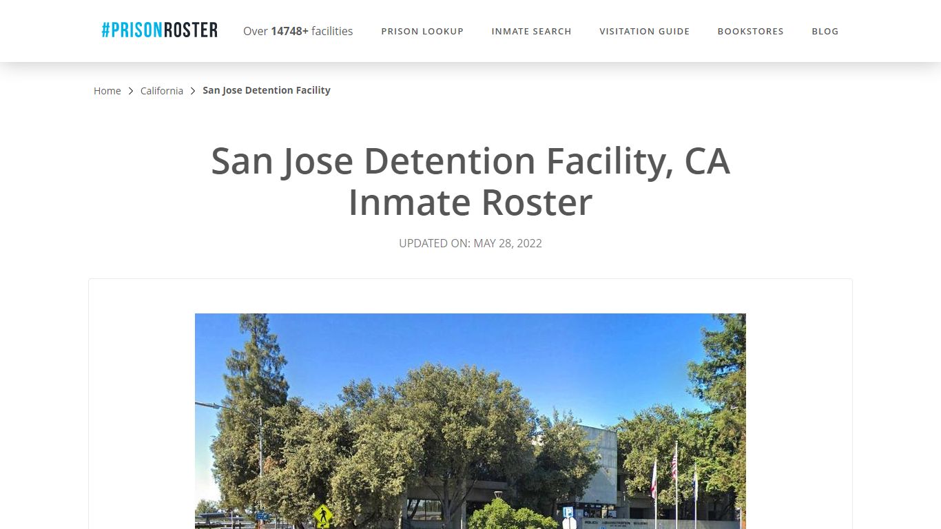 San Jose Detention Facility, CA Inmate Roster
